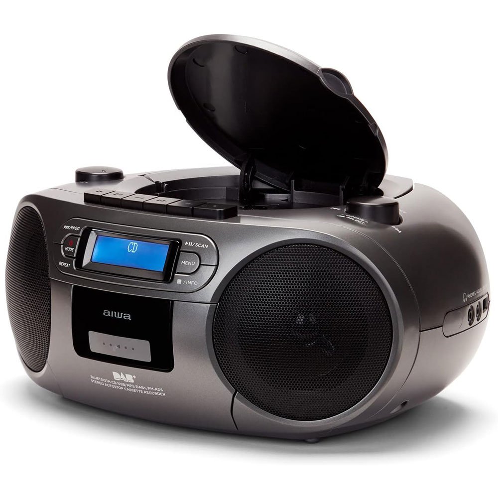 Aiwa Boombox BBTC-660DAB - Bluetooth 5.0, Lettore CD, Cassette, USB, Radio DAB+ - Foto 8