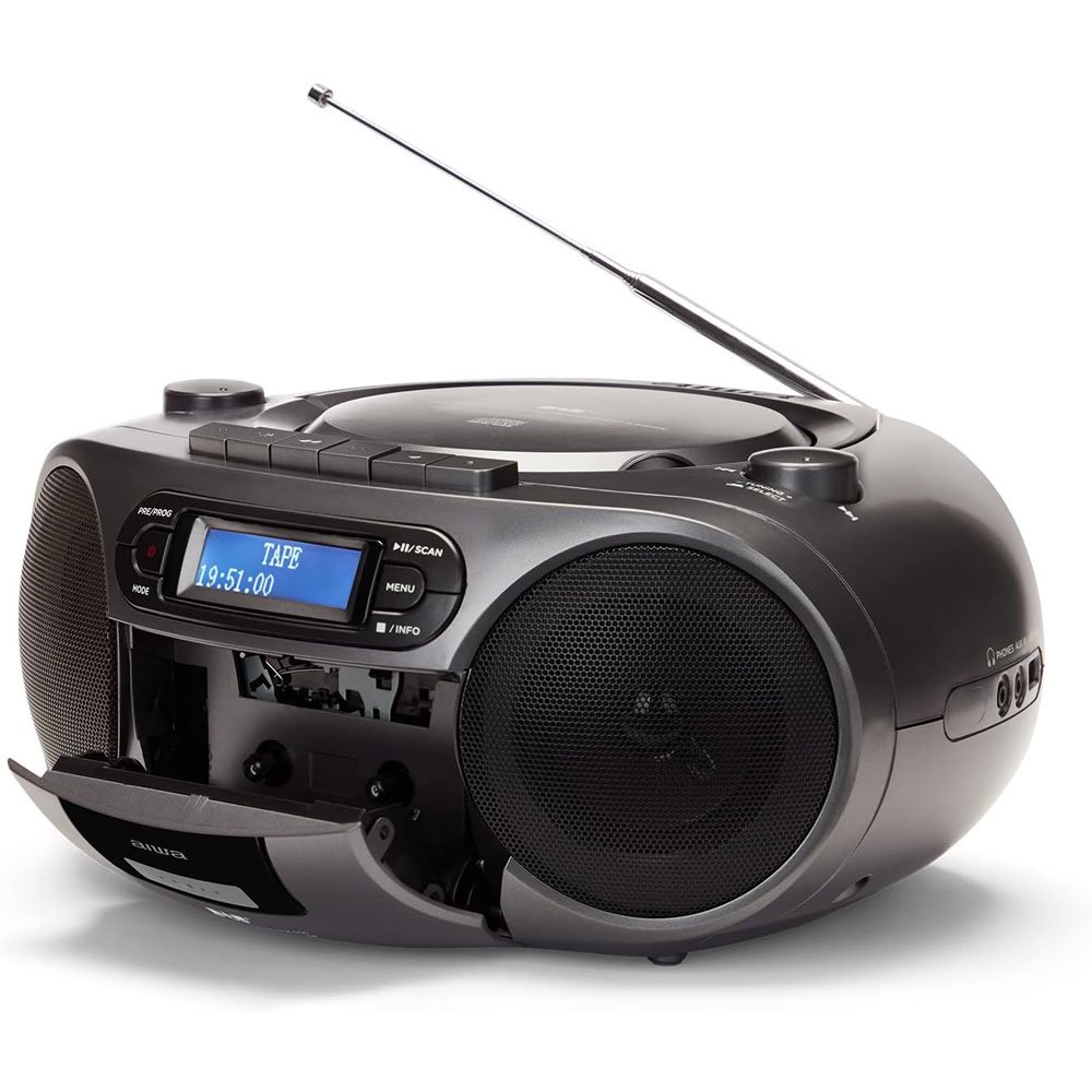 Aiwa Boombox BBTC-660DAB - Bluetooth 5.0, Lettore CD, Cassette, USB, Radio DAB+ - Foto 2