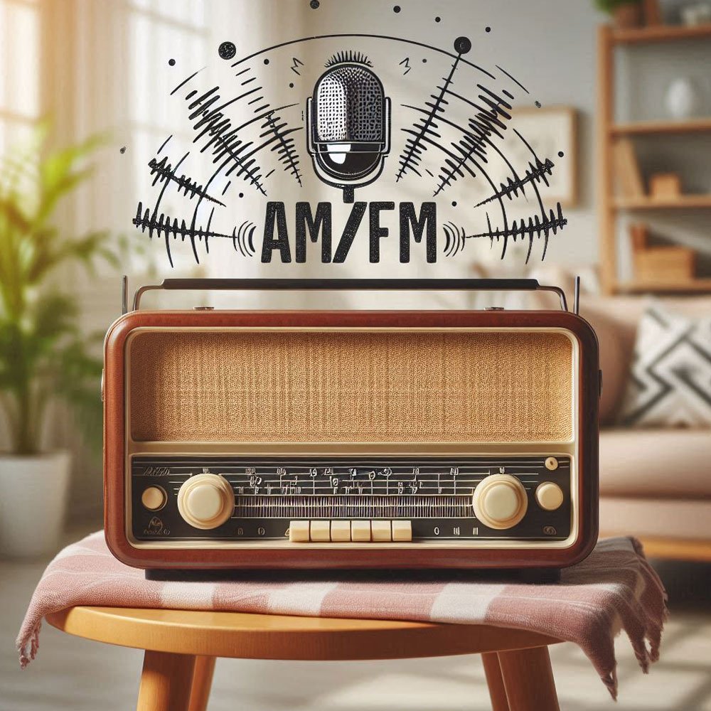 radio am/fm estilo vintage