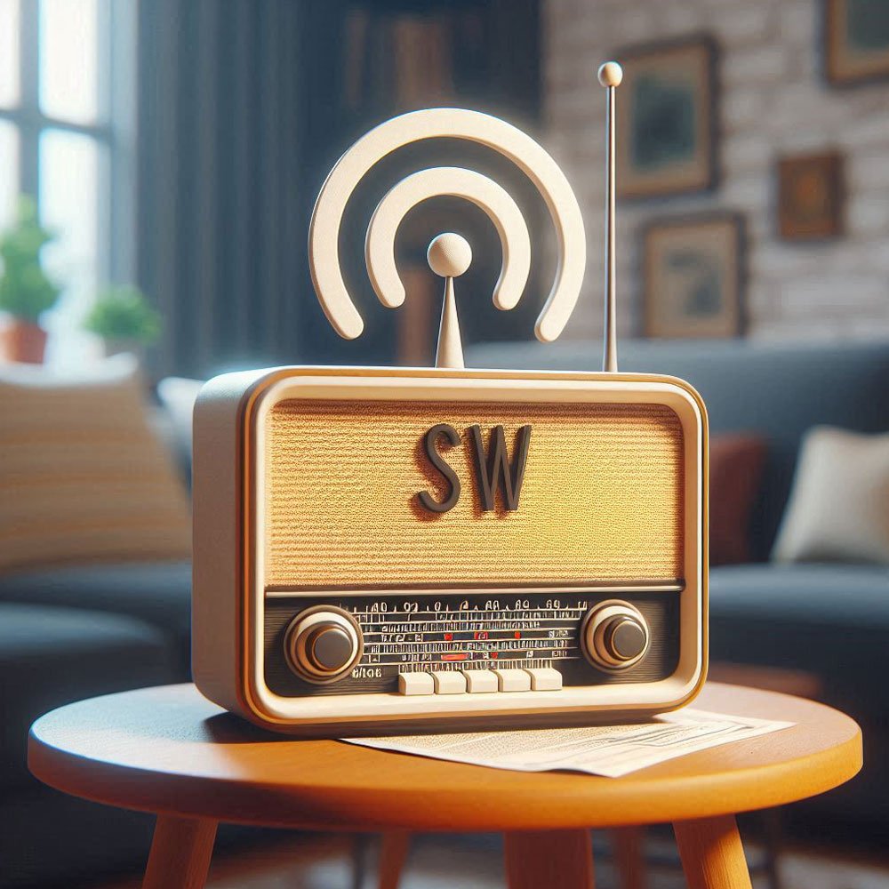 Retro Radio de Onda Corta-SW