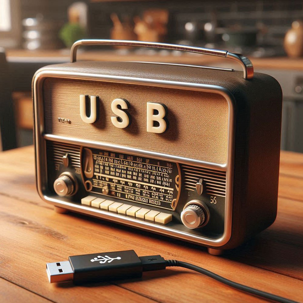 radio usb retro