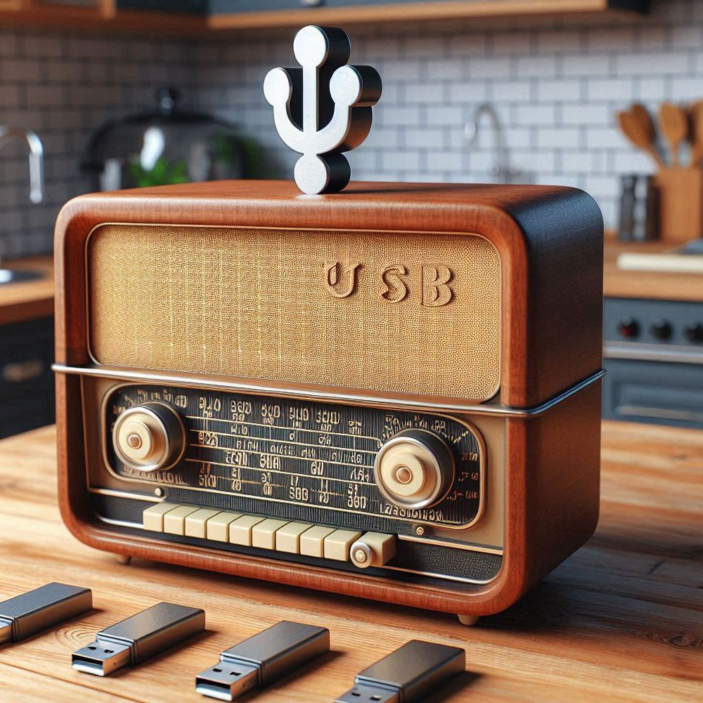 radio usb vintage